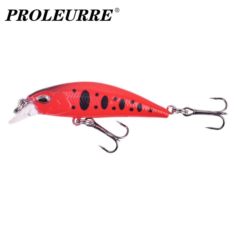 1Pcs Small Lures for Minnow Fishing Lures 52mm/4.2g 55mm/5.2g Sinking Minnow Artificial Hard Bait for Perch Bass Trout Pesca