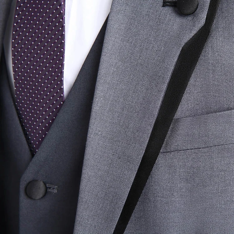 2025 Newest Men's Suits Leisure 3 Pieces a Set Casual Slim Flat Solid Tuxedos For Men Wedding(Blazer+vest+Pants)