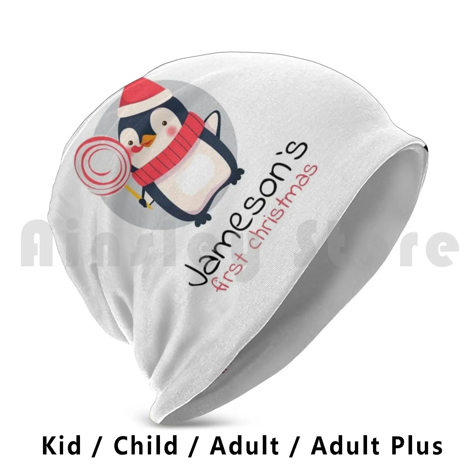 

Jameson первая Рождественская шапка пуловер Кепка Удобная Jameson Рождество новорожденный рождественское имя Jameson