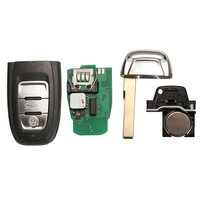 jingyuqin 315/433/868Mhz pcf7945AC Chip Smart Remote Car Key Fob For Audi A4 A5 A6L A7 A8 Q5 Keyless Go 754J 754D/H/F/C/B