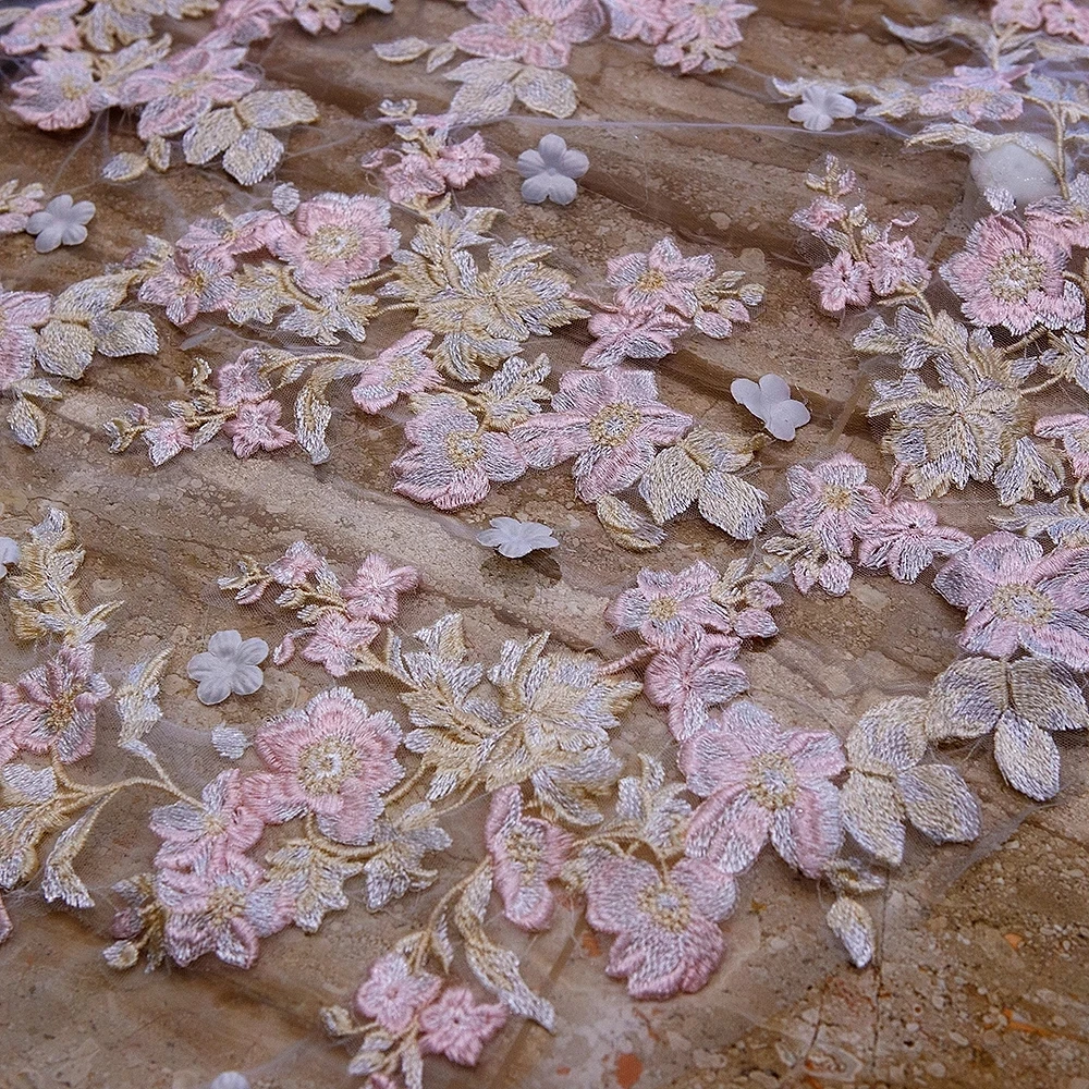 Weiß Elfenbein Zwei Schicht Spitze Hochzeit Schleier mit Rosa Blumen Kathedrale Lange Braut Schleier mit Metall Kamm Hochzeit Zubehör Braut