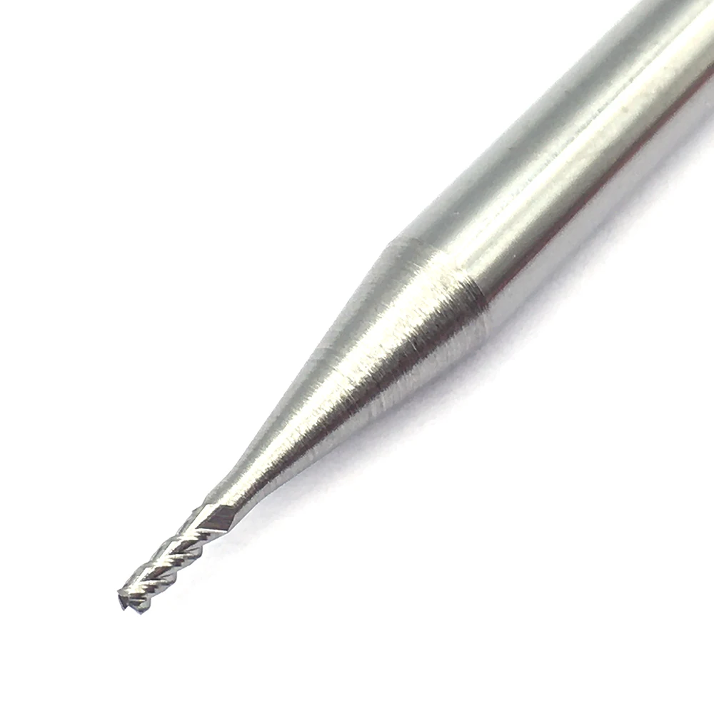 1PC Pabrik Aluminium 1.0XD4X50L Pabrik Akhir Ekstra Panjang HRC60 3Flute Tungsten Carbide Milling Cutter Endmills Alat Bubut CNC cutter