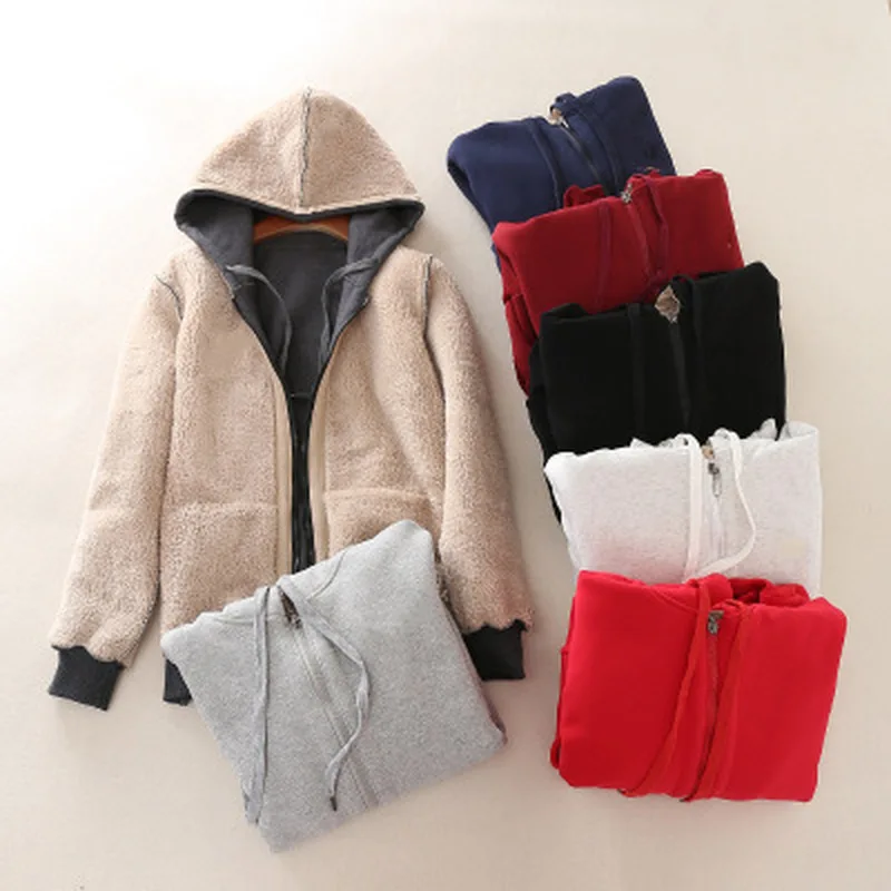 Mulheres casaco de inverno de cashmere quente casacos grossos parka quente com capuz casaco feminino jaqueta de inverno parka básico moda roupas