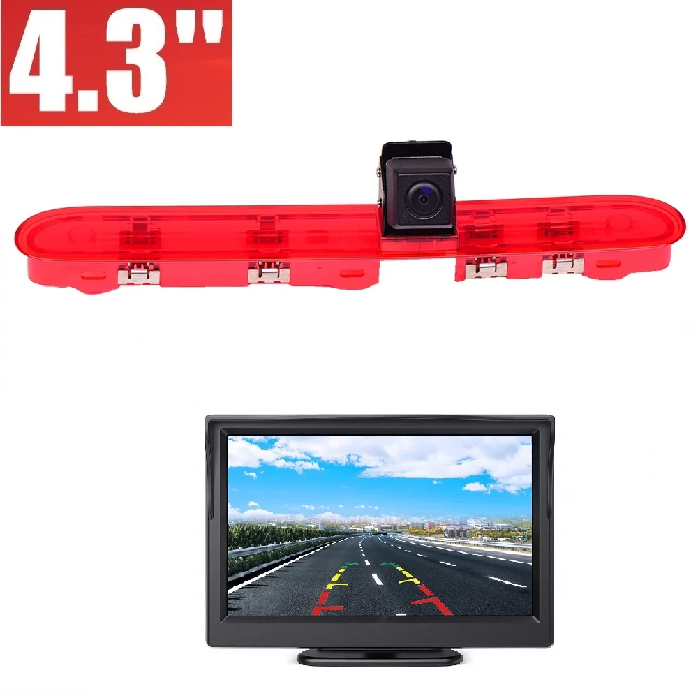 E9 HD 720P 3rd Brake Light Camera+4.3'' monitor for Citroen Dispatch / Toyota Proace Verso / Peugeot Expert Traveller 2016-2020