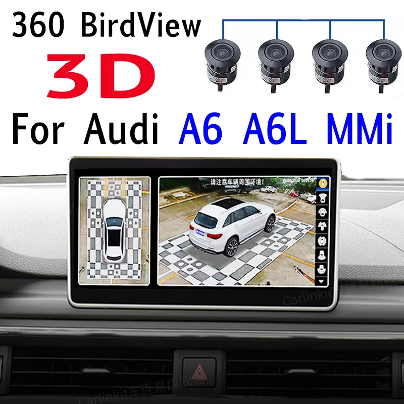 

For Audi A6 A6L C7 RS6 MMi TFSi LHD/RHD Car Stereo Audio Navigation GPS Navi Radio CarPlay Original style With 360 BirdView 3D