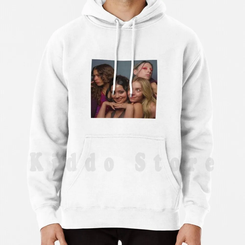 Euphoria Girls-Euphoria Cast Hoodie Long Sleeve Zendaya Euphoria Hbo Rue Hunter Schafer Euphoria Hbo Jules Vaughn