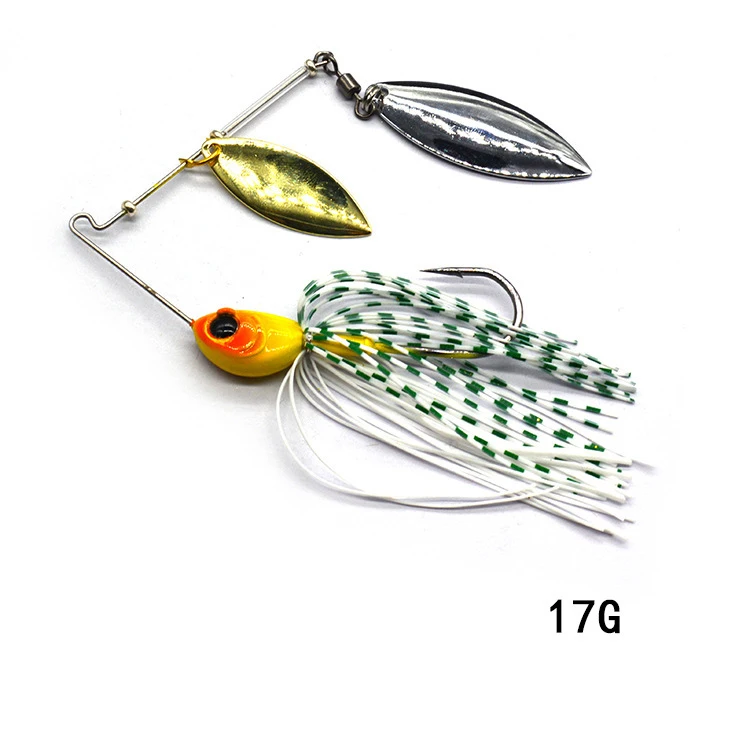 1pcs Vissen Lokken 12/17g Wobblers Lokt Spinners Lepel Aas Voor Snoek Peche Visgerei Alle Kunstaas metalen Pailletten Spinnerbait