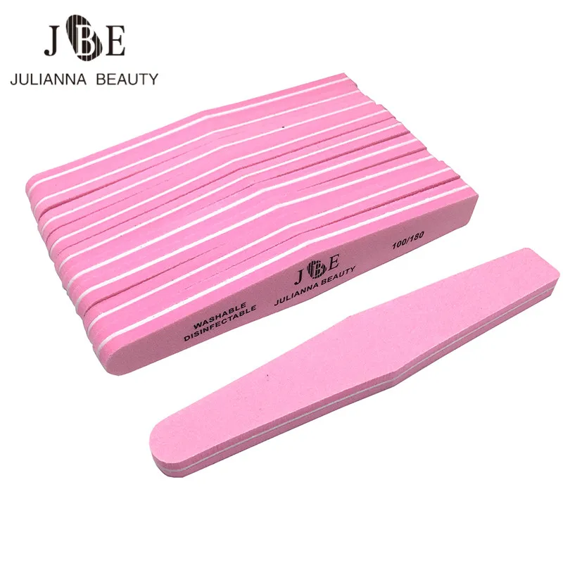 

25Pcs 100/180 Professional Nail File Sponge Nail Buffers UV Gel Diamond Tips Manicure Salon Tools Sanding Polish Files