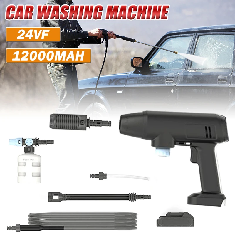 

12000mAh Cordless Protable High Pressure Car Wash Water Gun Car Wash Spray Foam for Makita Battery Rechargeable Car Washer