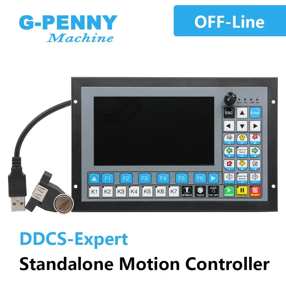 EU/RU/BR DDCS Expert Standalone Motion Controller Offline Controller Support 3 / 4 / 5 axis USB CNC Controller Interface