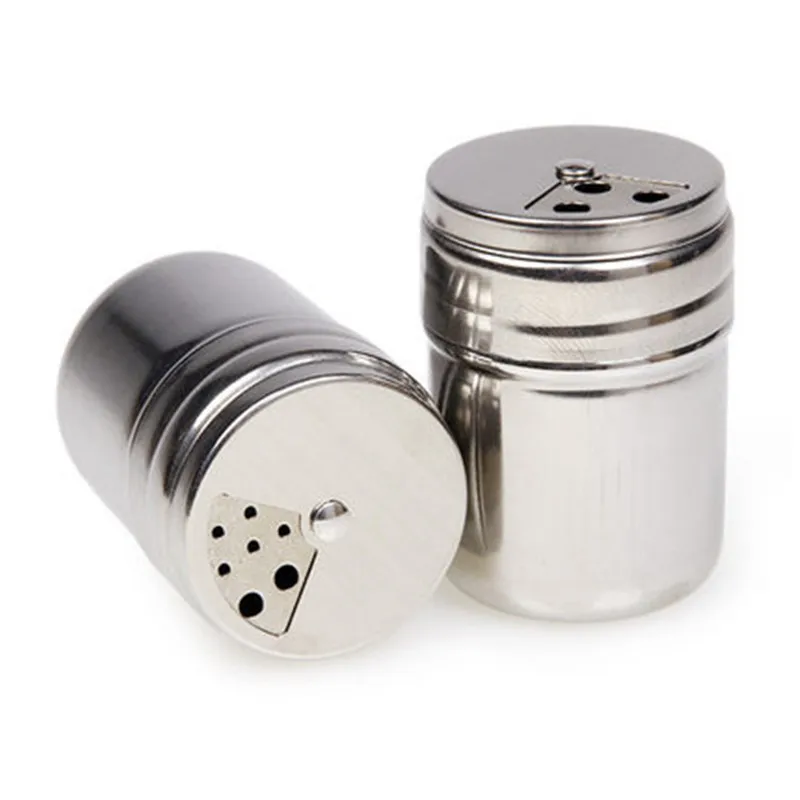 

100Pcs/Lot Stainless Steel Kitchen Spice Jar Pepper Pot Storage Bottles BBQ Seasoning Cans