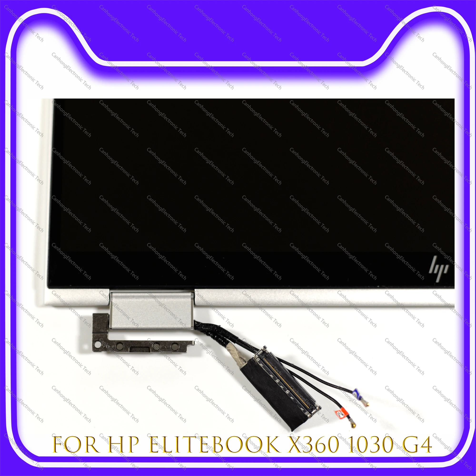 Imagem -04 - Fhd para hp Elitebook X360 1030 g4 Lcd Touch Screen Substituição Assembléia com Dobradiças Sliver L70759001 13.3