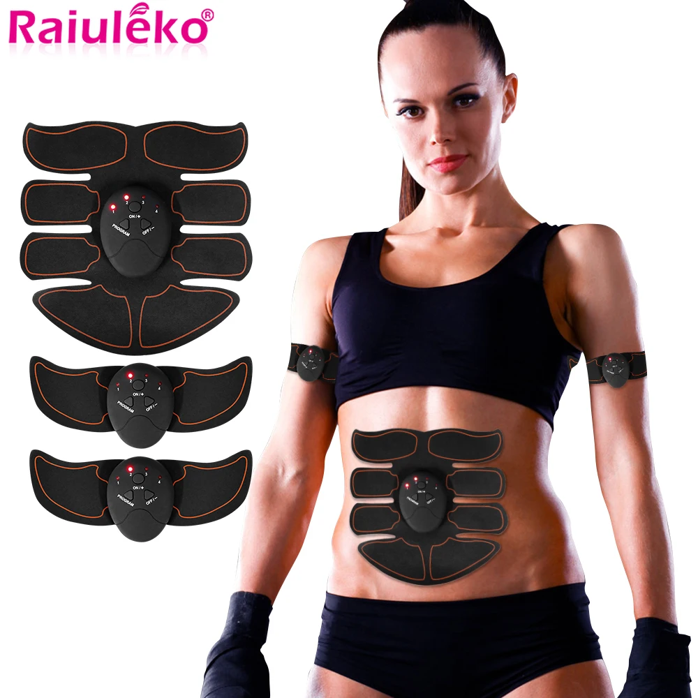 EMS Abdominal Muscle Trainer Hip Muscle Stimulator Massager Fitness Buttocks Arm Abdomen Trainer Losing Weight Lifting Massager