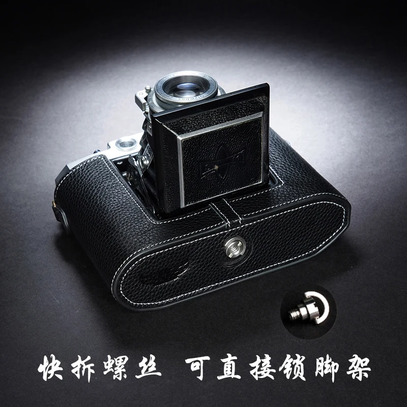 Ręczny aparat fotograficzny skórzana torba ze skóry bydlęcej Body BOX Case dla MAMIYA 6 SIX Camera rękaw ochronny podstawa shell