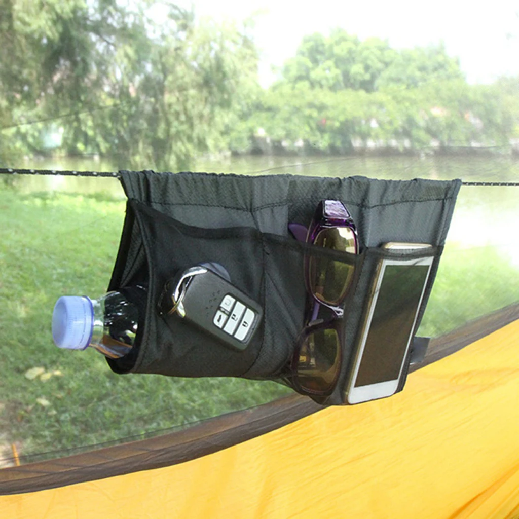 7 Pockets Hammock Debris Hanging Storage Bag Organizer For Camping Hiking