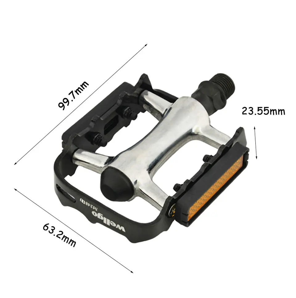 WELLGO M248 Mountainbike Pedal Rennrad Fixed Gear DU Lager Rutschfeste Ultraleichte Pedal Pedal Gewinde Fahrrad Zubehör – Detail 16
