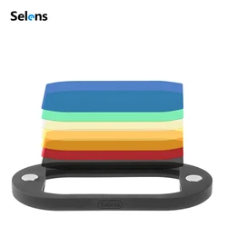 Ready Stock 8PCS Selens Colorful Flash Gel Filter for DSLR Camera For Canon Nikon Yongnuo Flash Speedlite