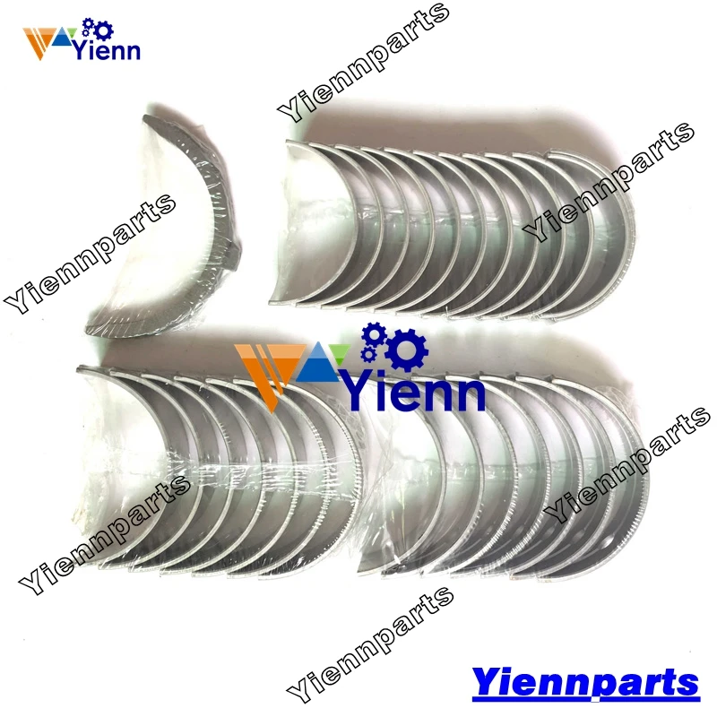 For Cummins 6BT Crankshaft main connectinng bearing set 5.9L 12V DODGE RAM PICKUP  Excavator Tractor Laoder Diesel Engine Parts