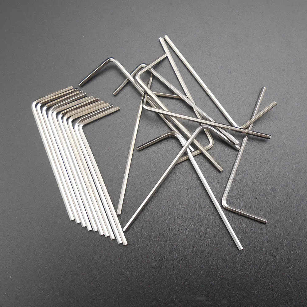 20 قطعة/الوحدة x 1.5 مللي متر 2 مللي متر 2.5 مللي متر 3 مللي متر 4 مللي متر على حافة L-مقبض تصلب عرافة ألين مسدس مفتاح متري وجع المقبس المفك ل M3 M4