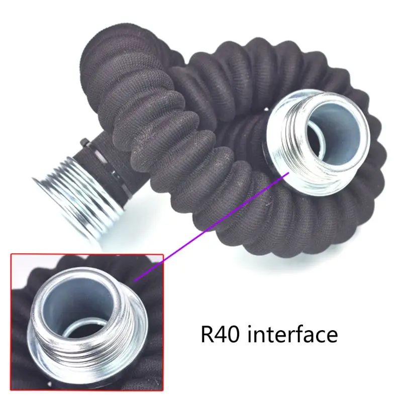 Imagem -03 - Elétrico Fornecido Fluxo Constante ar Alimentado Metade Rosto Cheio Máscara de Gás Respirador Dispositivo do Sistema com Tubo de Respiração Ajustável Máscara Conjunto