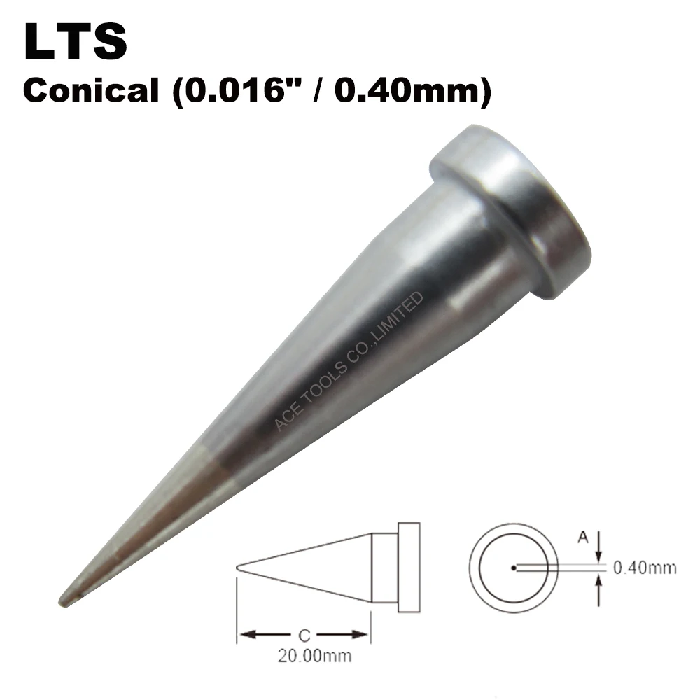 

5 PCS LTS Conical 0.4mm Soldering Tip Replace for WELLER WP80 WSP80 WSFP8 WD1000 WD2000 WSD81 WS81 WSF81D8 WS81D5 Iron Bit