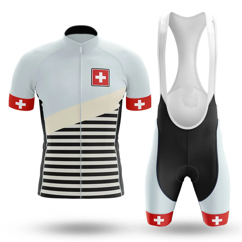 Swiss National Flag Cycling Suit, Summer Uniform, Bike Set, Mountain Bike, Racing Sportswear, Cycling Jersey, New, 2024