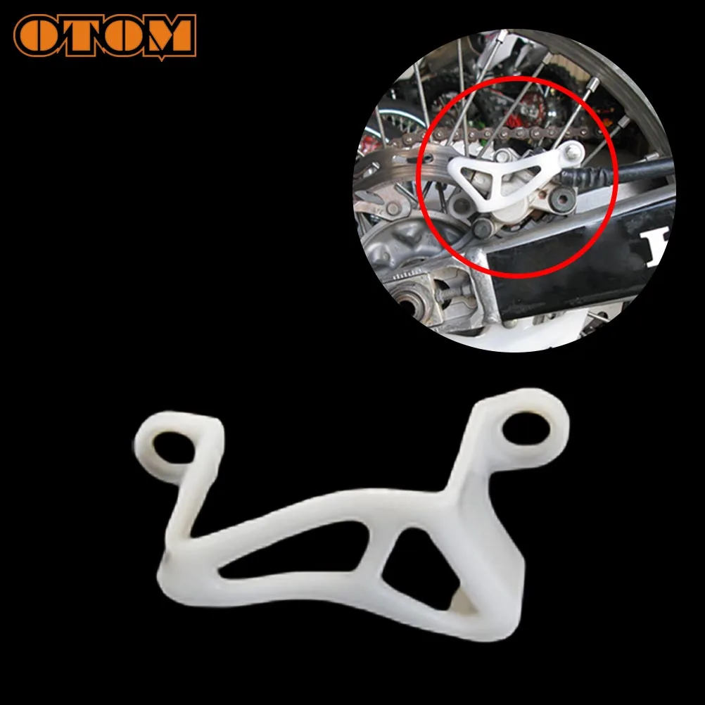 OTOM Motorcycle Rear Brake Guard White Plastic Braking Pump Protection Frame For HONDA CRF250R CRF250RX CRF250X CRF450L CRF450R