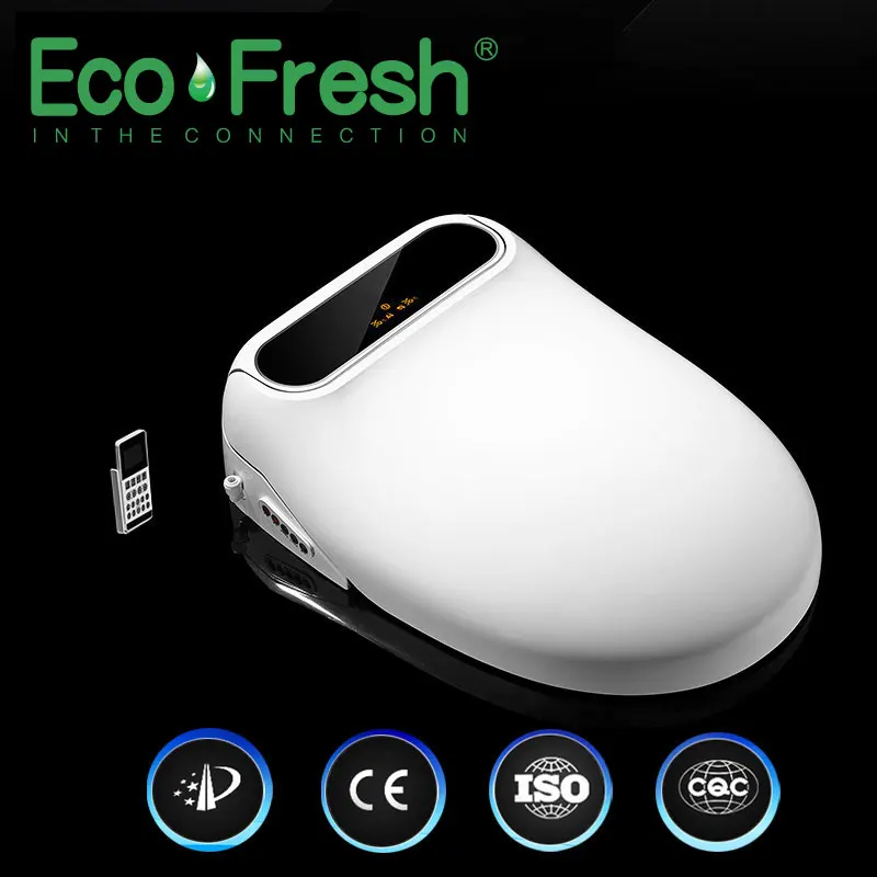 Ecofresh Smart toilet seat toilet seat bidet Electric Bidet cover heat seat led light Intelligent toilet cover auto