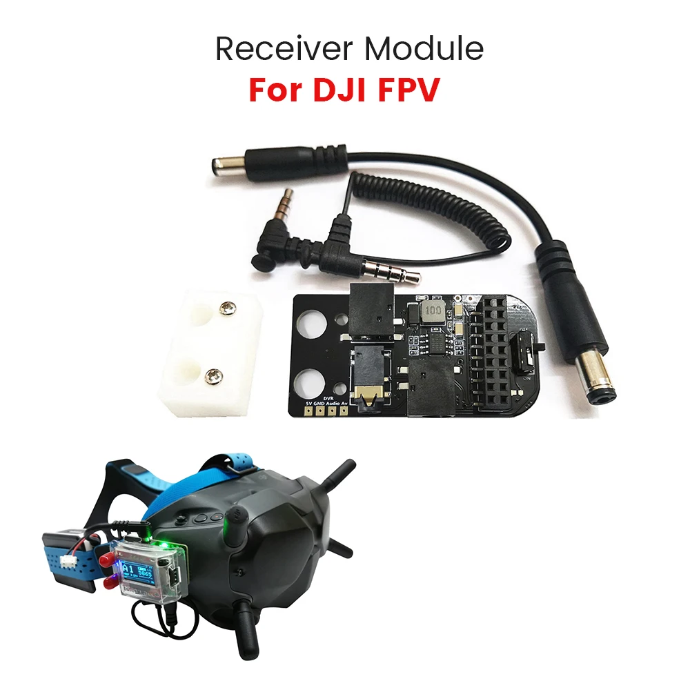 Adapter Board Durable 5V 3A 5.8G RX PORT 3.0/3.0 PLUS Receiver Module Easy Use Analog Small Portable For DJI FPV Goggles