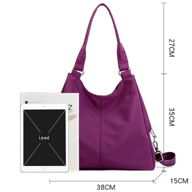 Women Crossbody Bags For Lady Nylon Shoulder Bag Waterproof Multi-pocket Zipper Top-handle Bag Luxury Handbags Designer Tote