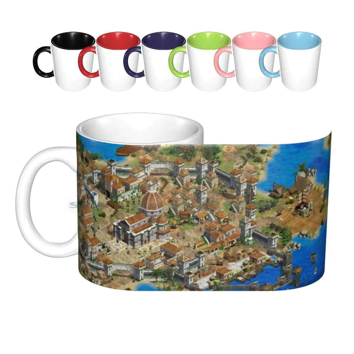 Age Of Empires 2 Hd Screenshot Ceramic Mugs Coffee Cups Milk Tea Mug Age Of Empires 2 Rts Aoe2 High Definition Video Game