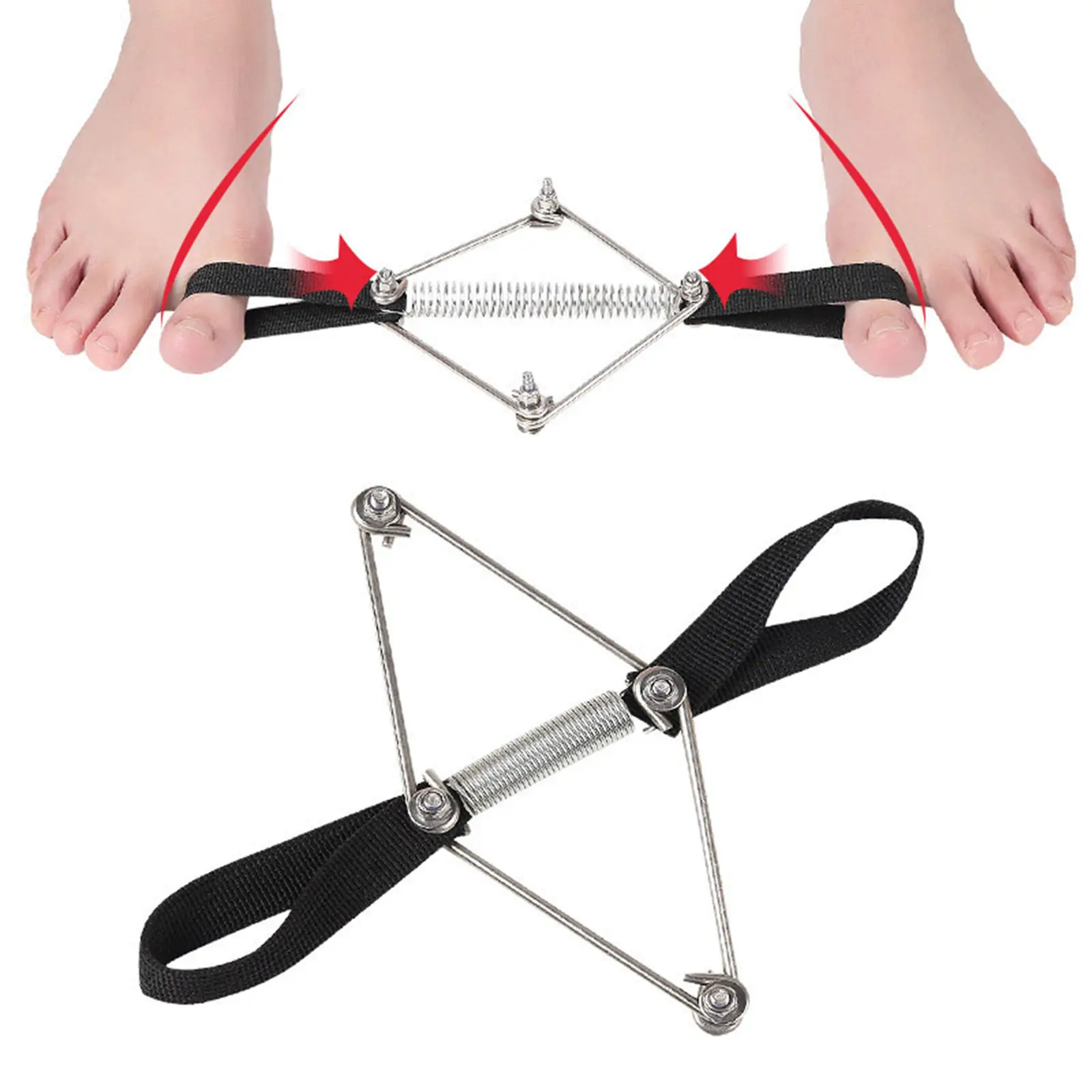 Bunion Corrector Nylon Steel Soft Toe Stretcher Toe Exerciser for Hammer Toes Yoga The Pilates Method for Women Men Wellness Use