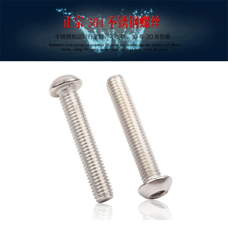 M4 Vít Lục Giác Tuýp Lục Giác Chảo Ốc Vít Đầu Tornillos Parafuso Allen Bu Lông Parafusos Schroeven Schrauben Tornillo ISO 7380 Visse