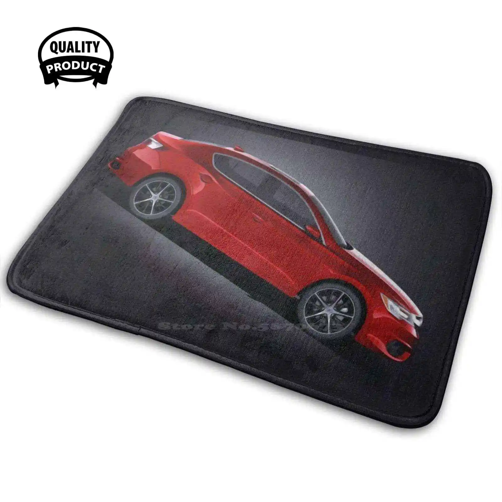 Red Acura Ilx 2016 41 Comfortable Door Mat Rug Carpet Cushion Car Red Auto Isolated Automobile Vehicle Toy Transportation Sport