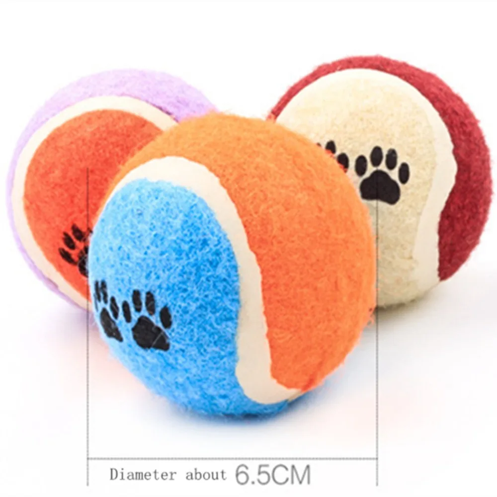 Cute Mini  Safe Small Dog Toys For Pets Dogs Chew Ball Puppy Dog Ball For Pet Toy Puppies Tennis Ball Dog Toy Ball Pet Products