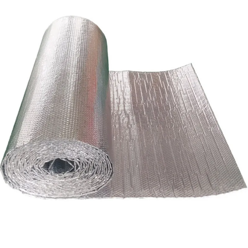 Double-sided aluminum film polyethylene aluminum foil insulation energy saving waterproof moisture insulation noise 1M X 3M