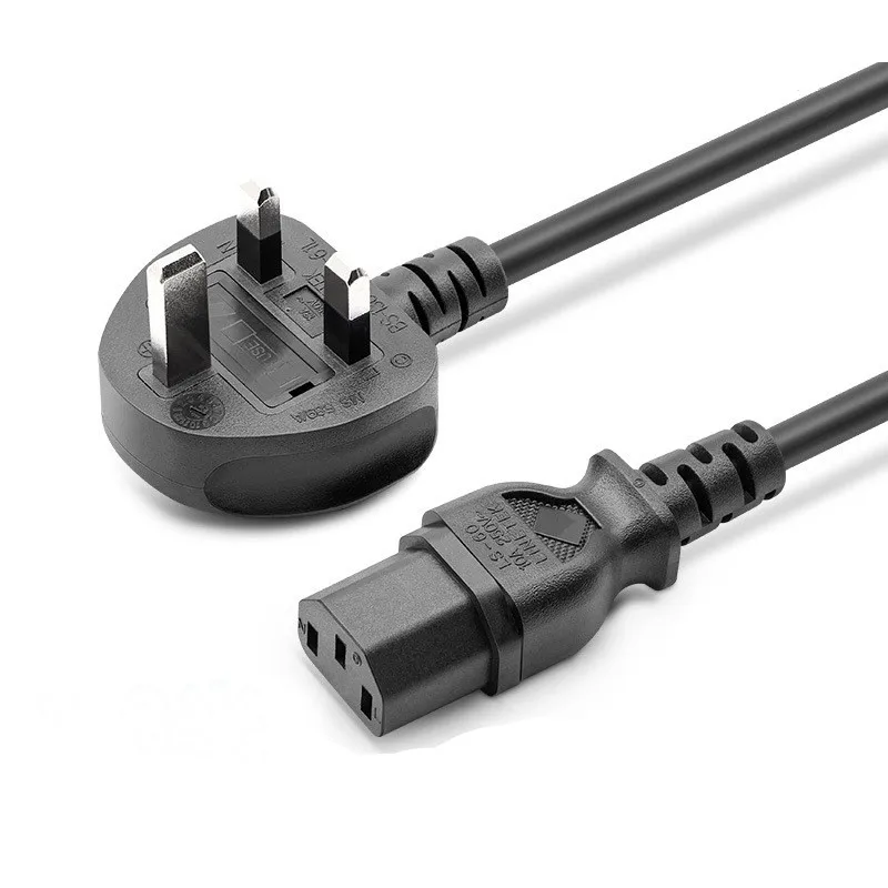 3 Prong US and EU Plug AC Power Cord Cable for Laptop PC Adapter Supply Power Cords
