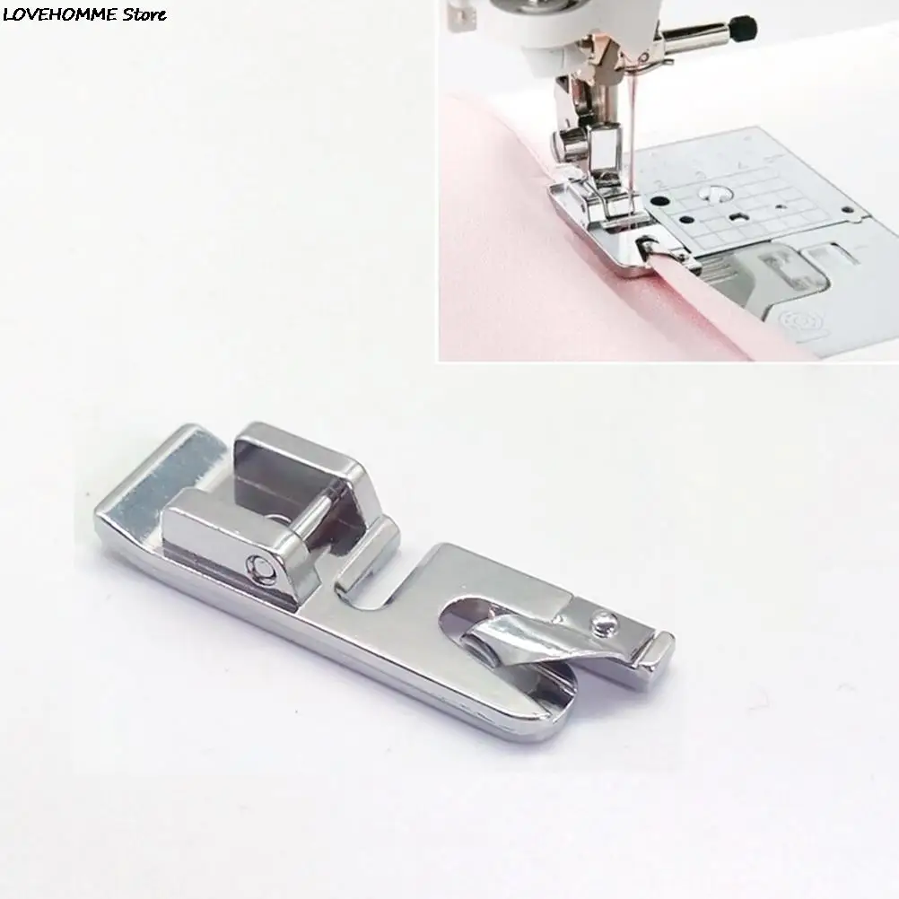 1PCS Professional Rolled Hem Foot For Brother Janome Singer Toyota Silver Bernet Sewing Machine Sewing Tools & Accessory