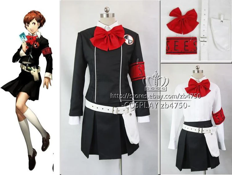 Persona 3 Fuuka Yamagishi Halloween Cosplay Costume Any Size