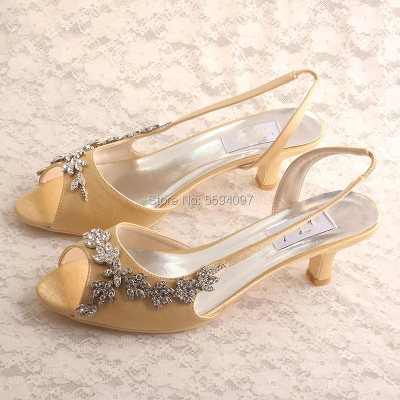 Customized 23 Colors Open Toe Wedding Shoes for Women Low Heel Hot Pink Size 8 image 2