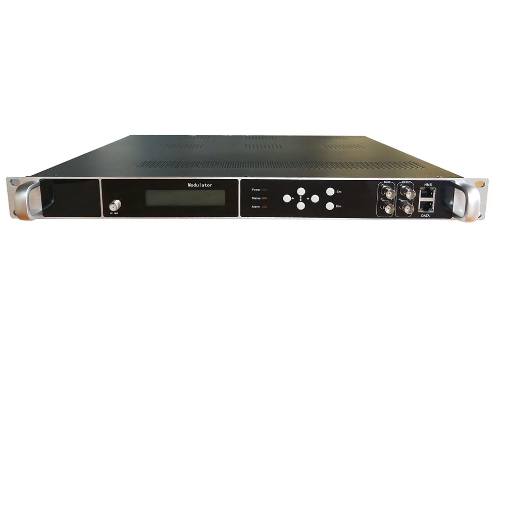 8 Carrier Modulator IP / ASI to ISDB / ATSC / DVB-T / C / DTMB Cable TV Front End Equipment Hotel TV System Equipment