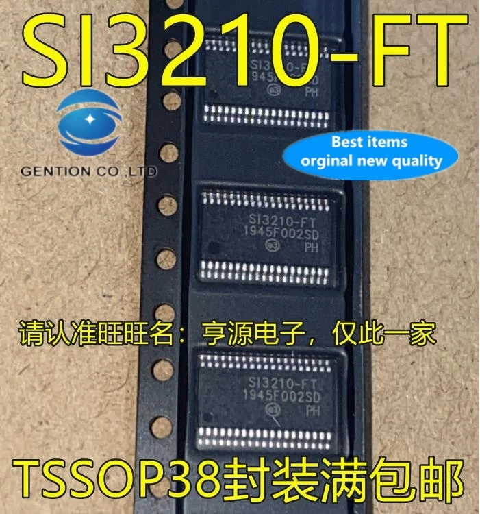 

10PCS SI3210-FT TSSOP38 foot codec chip IC telecom interface in stock 100% new and original