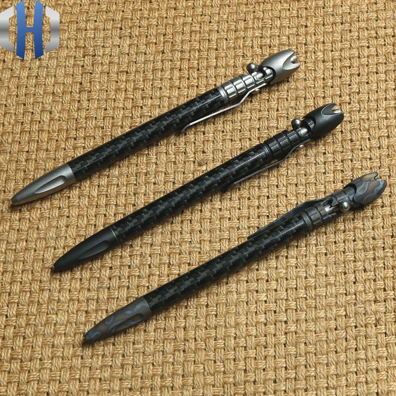 

Titanium Alloy Defense Pen Gun Plug Pen Carbon Fiber Pen Self-defense Tactical Pen