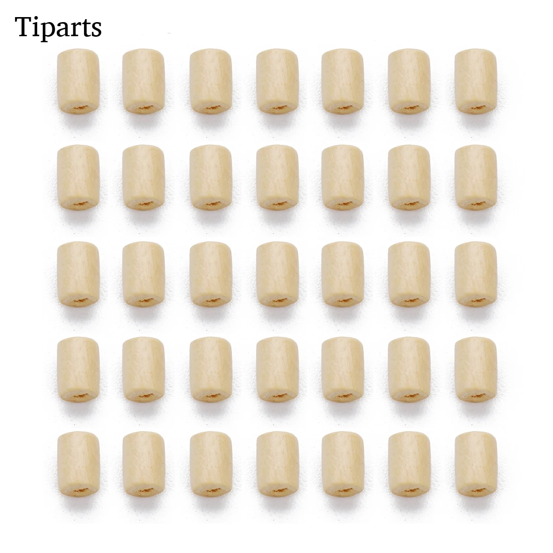 500pcs/lot 4.5*6mm Natural Wood Beads Cylindrical  Shape Loose Spacer Beads For DIY Wood Bracelet Jewelry Makings