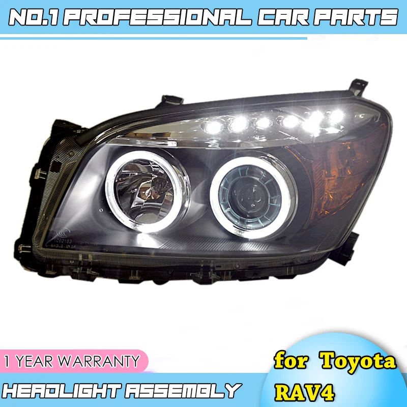 

car accessories For Toyota RAV4 headlights 2009 2010 2011-2013 For RAV4 LED light Q5 bi xenon lens h7 xenon light