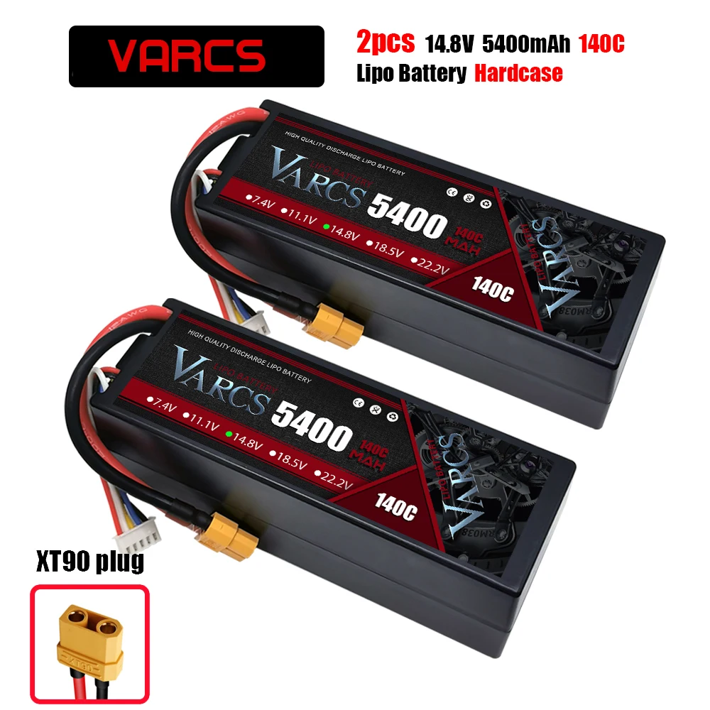 Varcs 4S Lipo Batterij 130c 140c 8000Mah 8400Mah 7500Mah 6300Mah 5400Mah Xt60 Ec5 Trx T/Deans Xt150 Plug Voor Rc 1/8 Buggy Auto