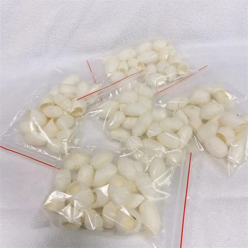 100Pcs High Quality Silkworm Balls Purifying Whitening Exfoliating Scrub Blackhead Remover Natural Silk Cocoons Facial Skin Care