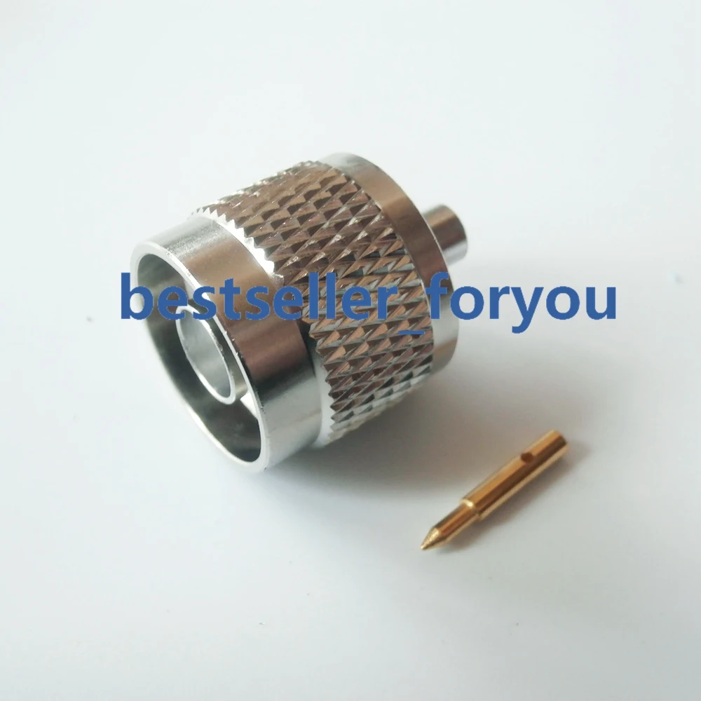 RF Koaxial N Typ Männlich RF Connector Solder Für Semi Rigid.141 "RG402 Kabel Gerade Adapter