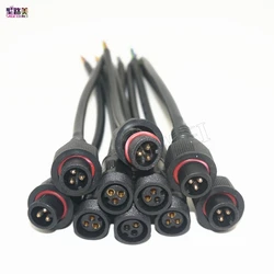 5pairs 3 Pin connector Male to Female Waterproof Cable IP68 with 20cm pigtail wire for led modules ws2811 2812b led strip light