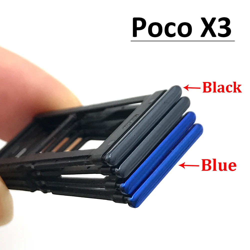 New Sim Card slot tray Holder For Xiaomi Mi 10 Mi10 Pro Mi 10T Lite Poco X3 SIM Tray Repair Part